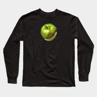 Watercolor Green Apple Long Sleeve T-Shirt